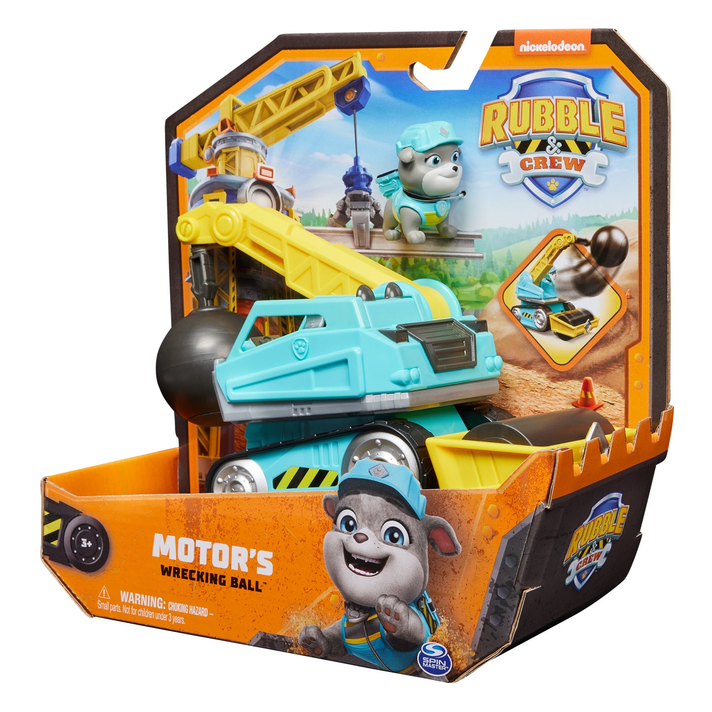 Rubble & Crew Vehículo Y Figura Paw Patrol Motors Wrecking Ball