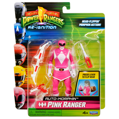 Power Rangers Figura Gira Cabeza Pink Ranger