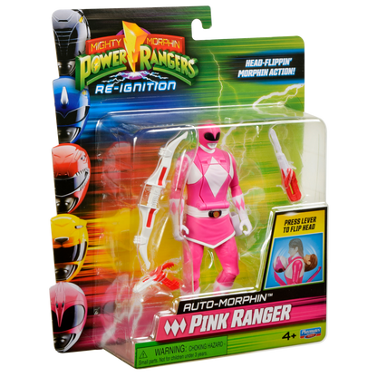 Power Rangers Figura Gira Cabeza Pink Ranger