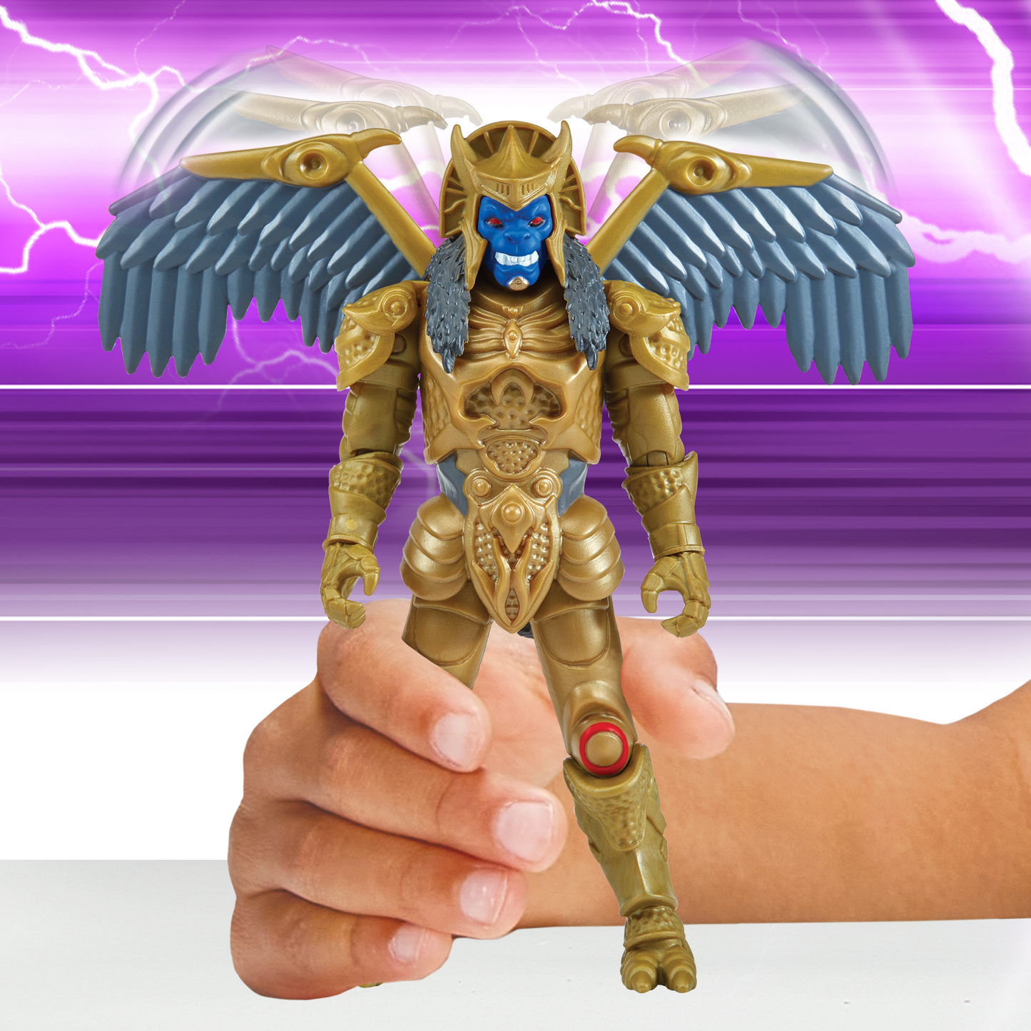 Power Rangers Figura Gira Cabeza Goldar