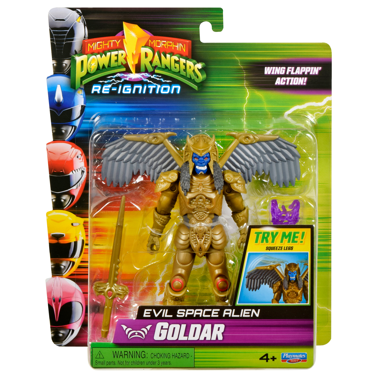 Power Rangers Figura Gira Cabeza Goldar
