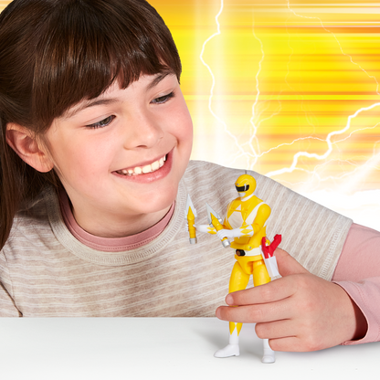 Power Rangers Figura Gira Cabeza Yellow Ranger