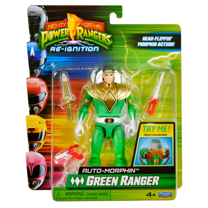 Power Rangers Figura Gira Cabeza Green Ranger