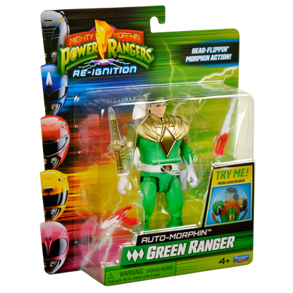 Power Rangers Figura Gira Cabeza Green Ranger