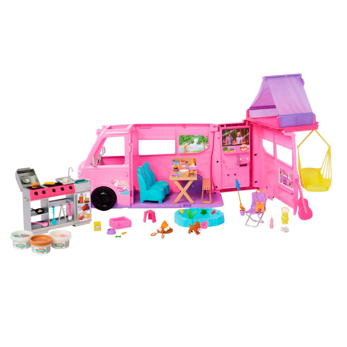 Barbie Camper De Los Sueños Auto Transformable