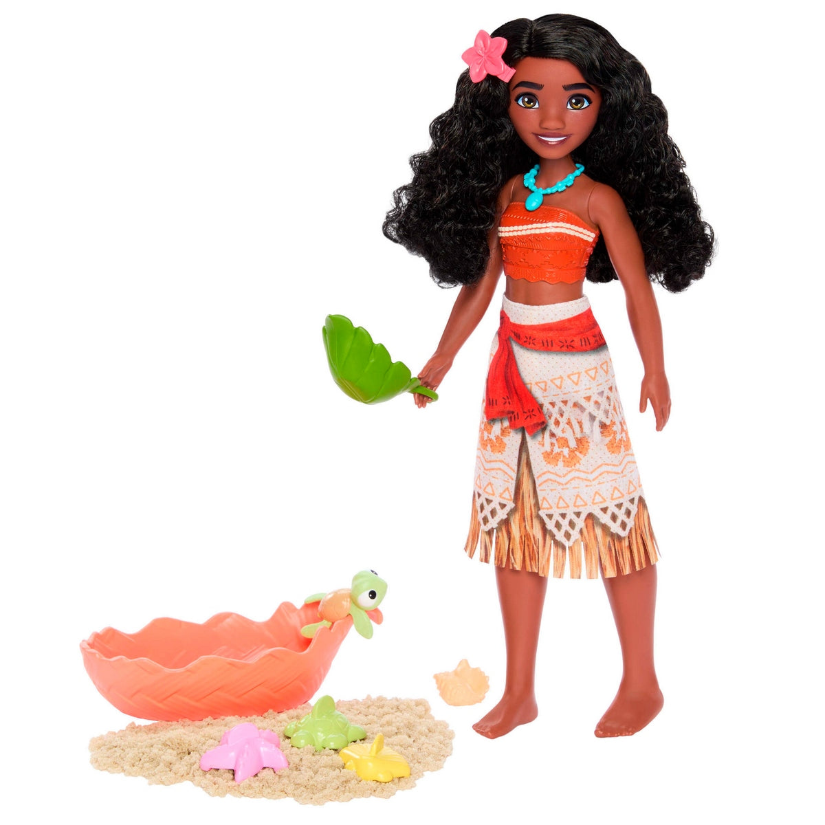 Disney Princesa Set De Juego Moana Con Tortuga Bebe