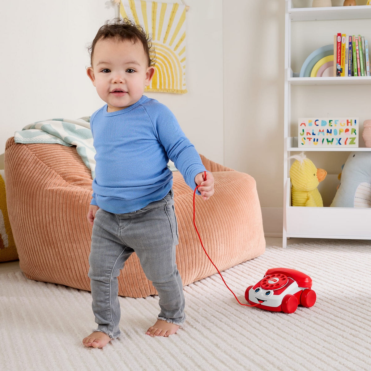 Fisher-Price Juguete Para Bebes Telefono Parlanchin Rojo