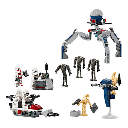 Pack De Combate Clon Trooper Y Droides De Batalla Lego Star Wars
