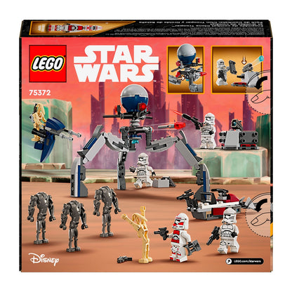 Pack De Combate Clon Trooper Y Droides De Batalla Lego Star Wars