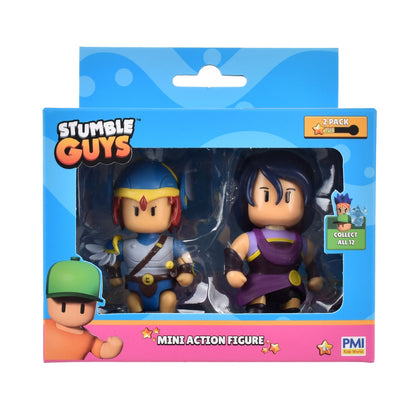 Pack 2 Figuras 8 Cms Articuladas Stumble Guys - Valkyrie And Nyx