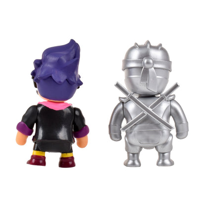 Pack 2 Figuras 8 Cms Articuladas Stumble Guys - The Architect And Metal Ninja