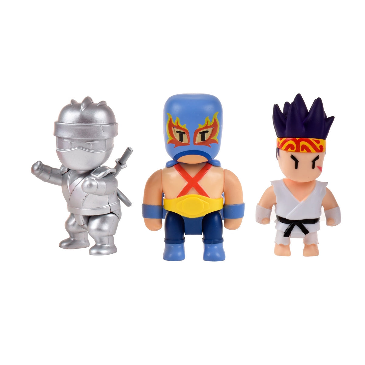 Pack 3 Figuras 8 Cms Articuladas Stumble Guys - Luchador