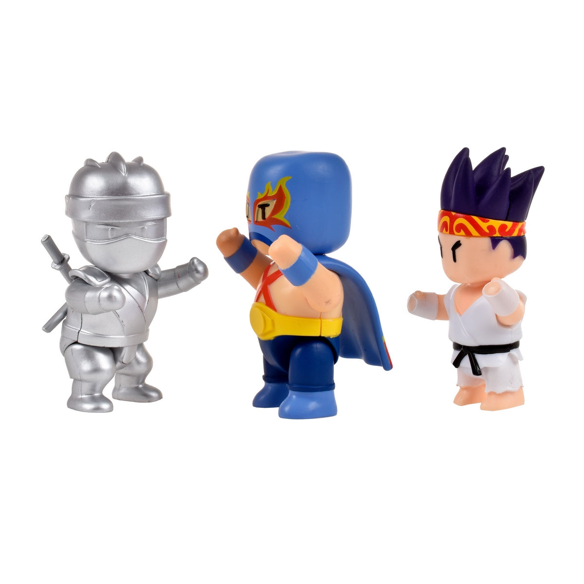 Pack 3 Figuras 8 Cms Articuladas Stumble Guys - Luchador