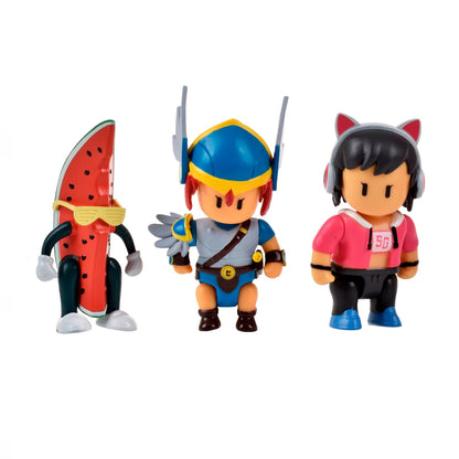 Pack 3 Figuras 8 Cms Articuladas Stumble Guys - Valkyrie