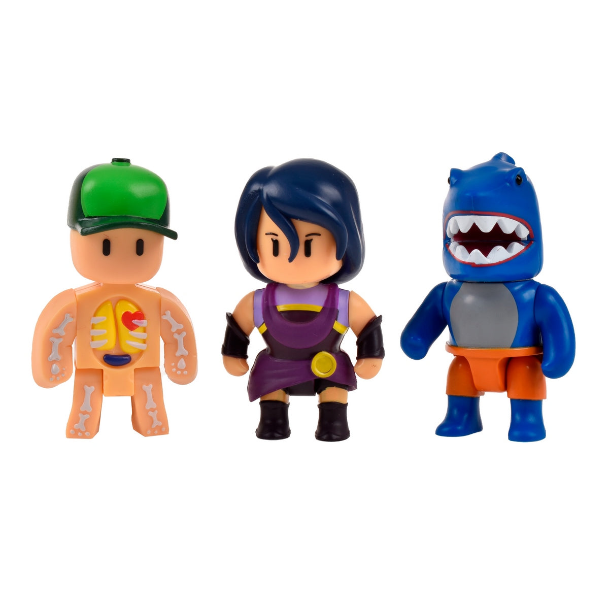 Pack 3 Figuras 8 Cms Articuladas Stumble Guys - Nyx