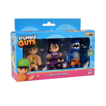 Pack 3 Figuras 8 Cms Articuladas Stumble Guys - Nyx