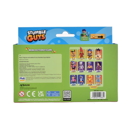 Pack 3 Figuras 8 Cms Articuladas Stumble Guys - Nyx