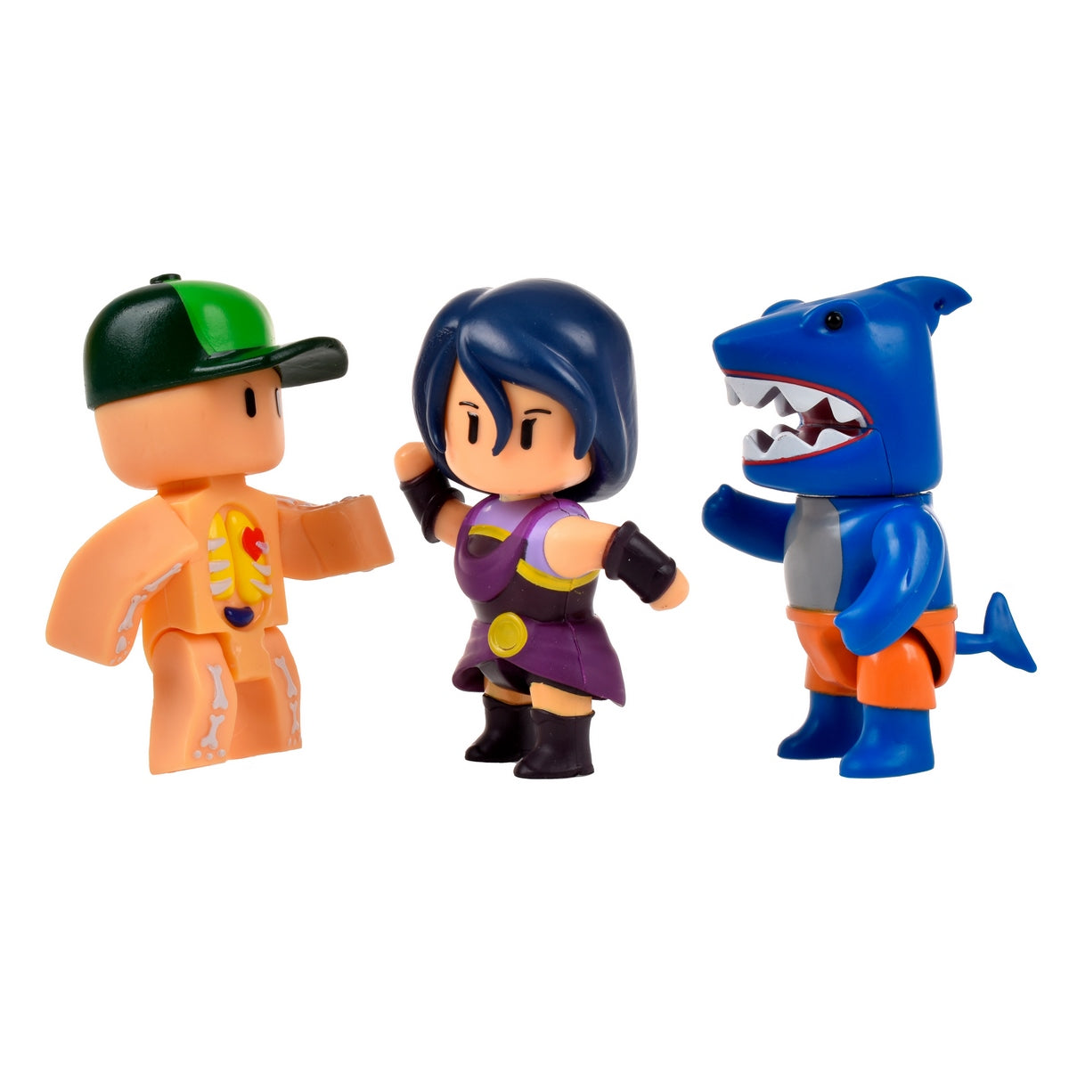 Pack 3 Figuras 8 Cms Articuladas Stumble Guys - Nyx