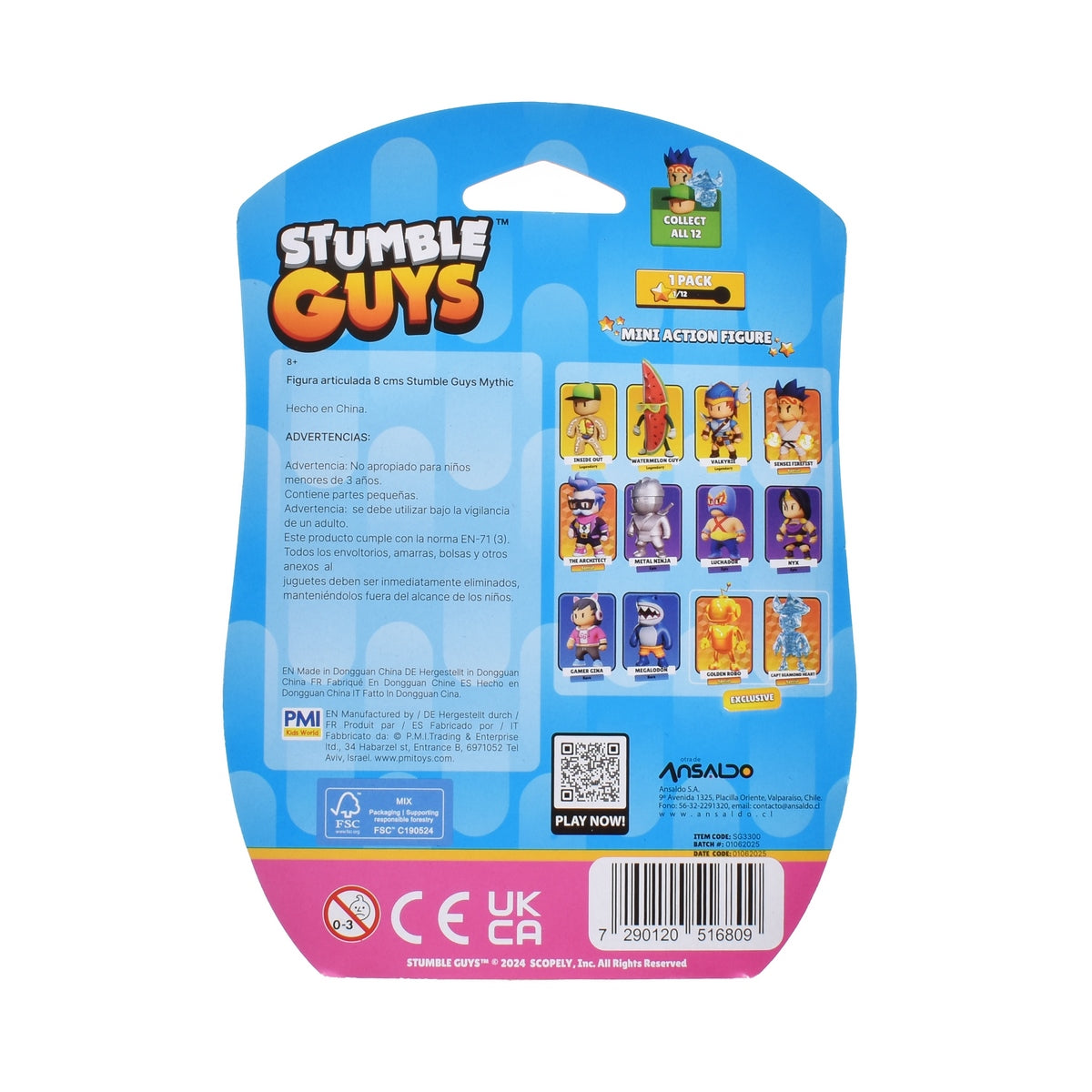 Figura 8 Cm Articulada Stumble Guys - Valkyrie