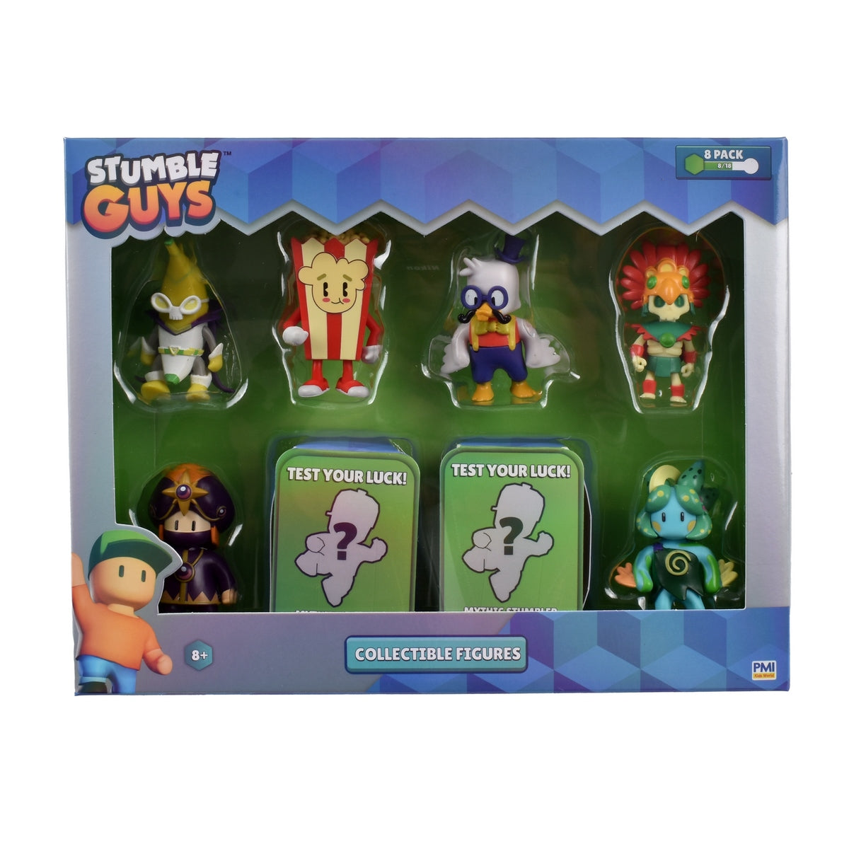 Pack De 8 Figuras 5 Cms Stumble Guys Mythic - Darkpeel Prime