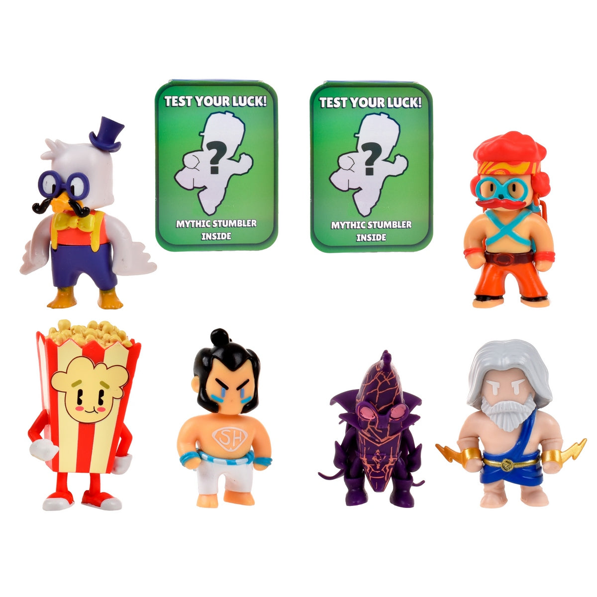 Pack De 8 Figuras 5 Cms Stumble Guys Mythic - Popcorn