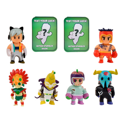 Pack De 8 Figuras 5 Cms Stumble Guys Mythic - Guardian Of El Dorado