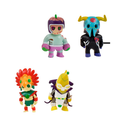 Pack De 8 Figuras 5 Cms Stumble Guys Mythic - Guardian Of El Dorado