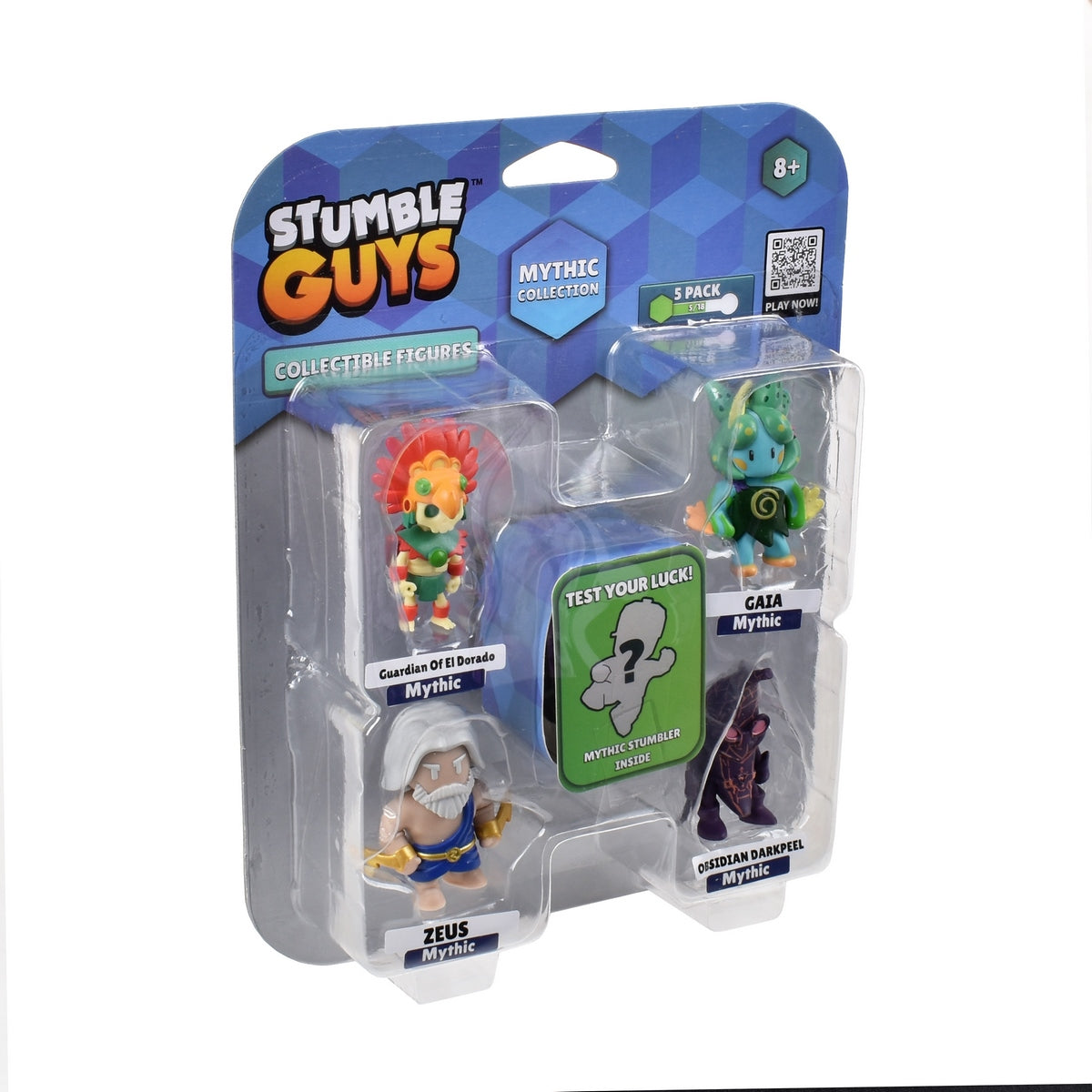 Pack De 5 Figuras 5 Cms Stumble Guys Mythic - Guardian Of El Dorado