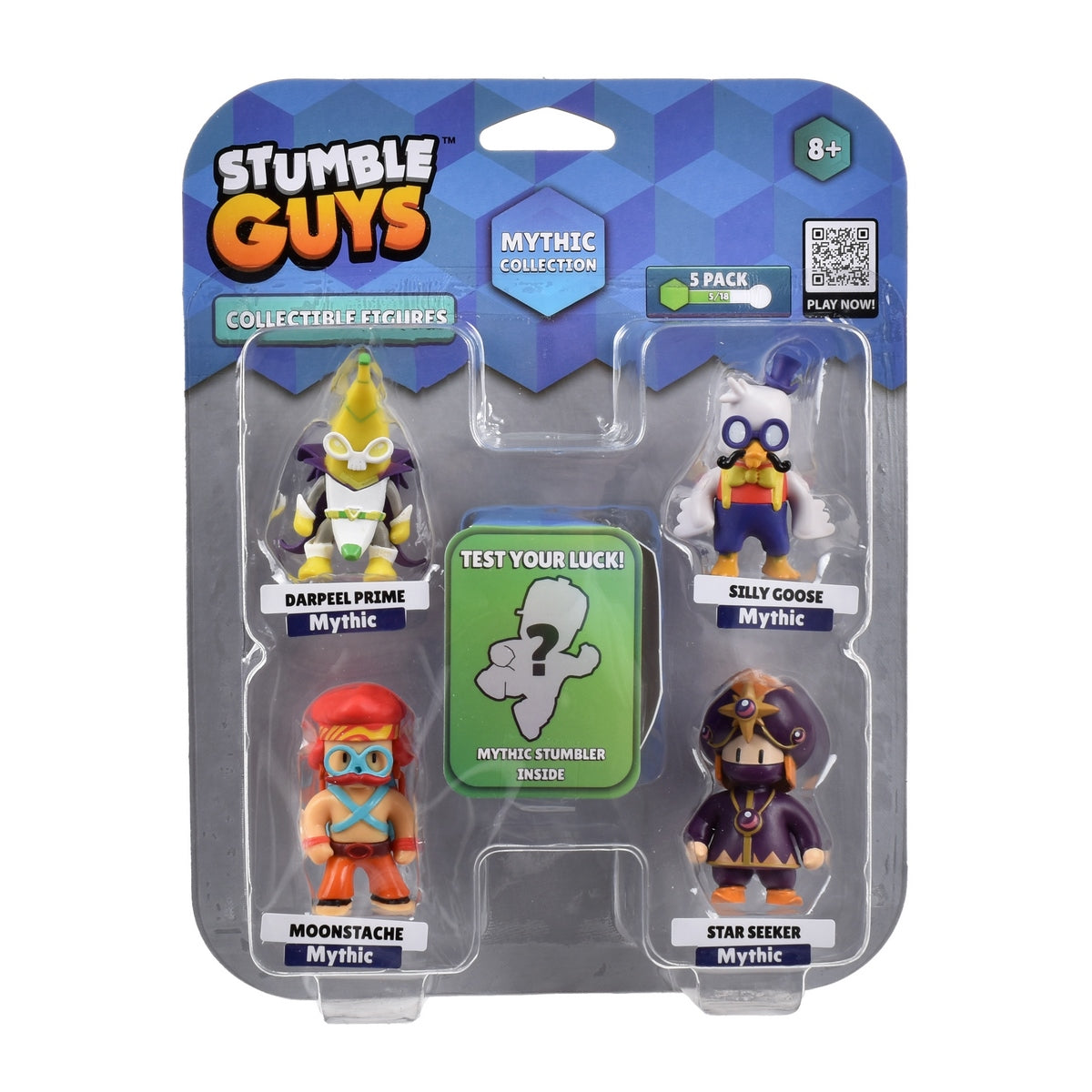 Pack De 5 Figuras 5 Cms Stumble Guys Mythic - Darkpeel Prime