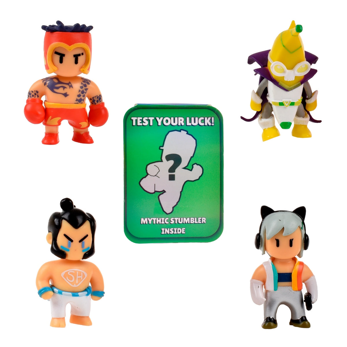 Pack De 5 Figuras 5 Cms Stumble Guys Mythic - Hot Gloves