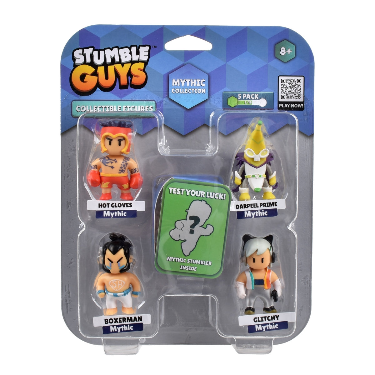 Pack De 5 Figuras 5 Cms Stumble Guys Mythic - Hot Gloves