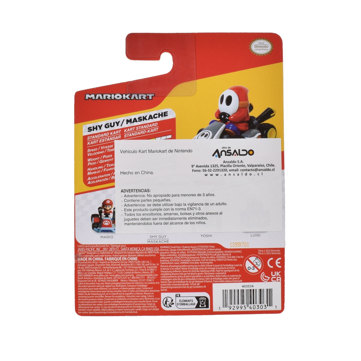 Vehiculo Kart Mariokart De Nintendo - Shy Guy