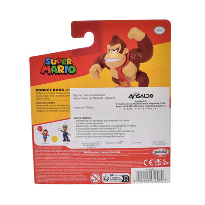 Figura 6 Cm Con Accesorio Super Mario De Nintendo - Donkey Kong