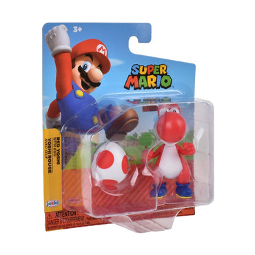 Figura 6 Cm Con Accesorio Super Mario De Nintendo - Red Yoshi