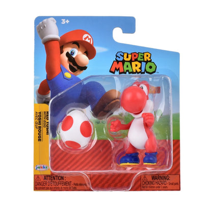 Figura 6 Cm Con Accesorio Super Mario De Nintendo - Red Yoshi