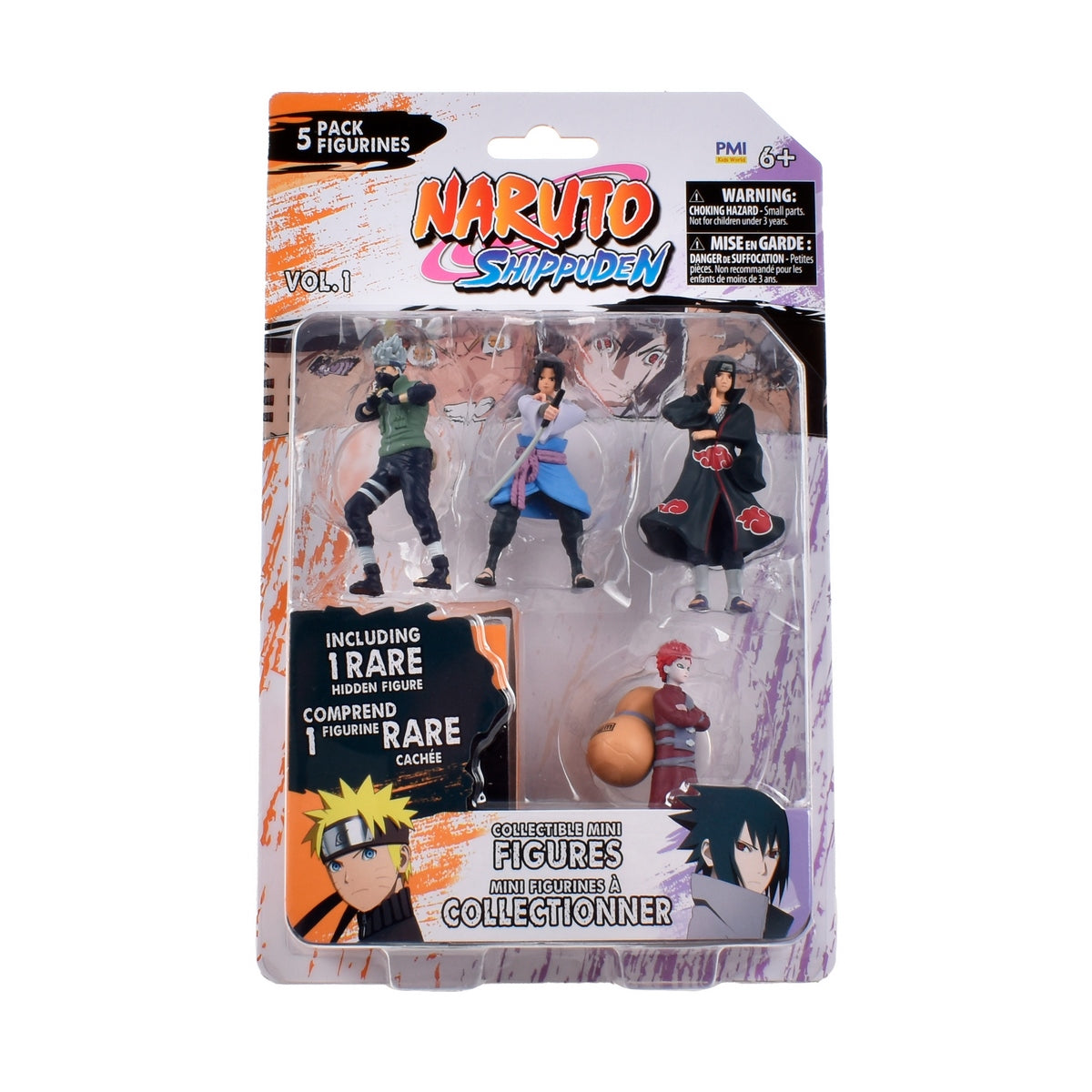 Pack 5 Figuras Coleccionables 7 Cm Naruto - Kakashi