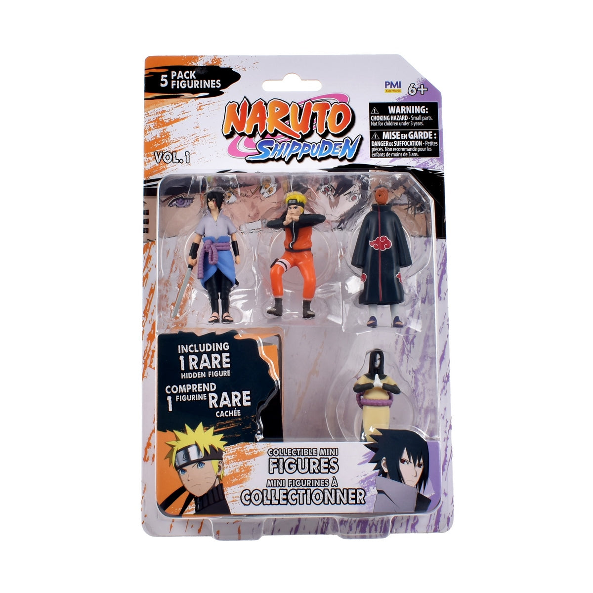 Pack 5 Figuras Coleccionables 7 Cm Naruto - Sasuke