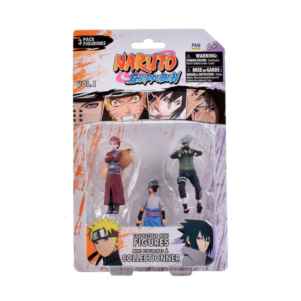 Pack 3 Figuras Coleccionables 7 Cm Naruto - Gaara