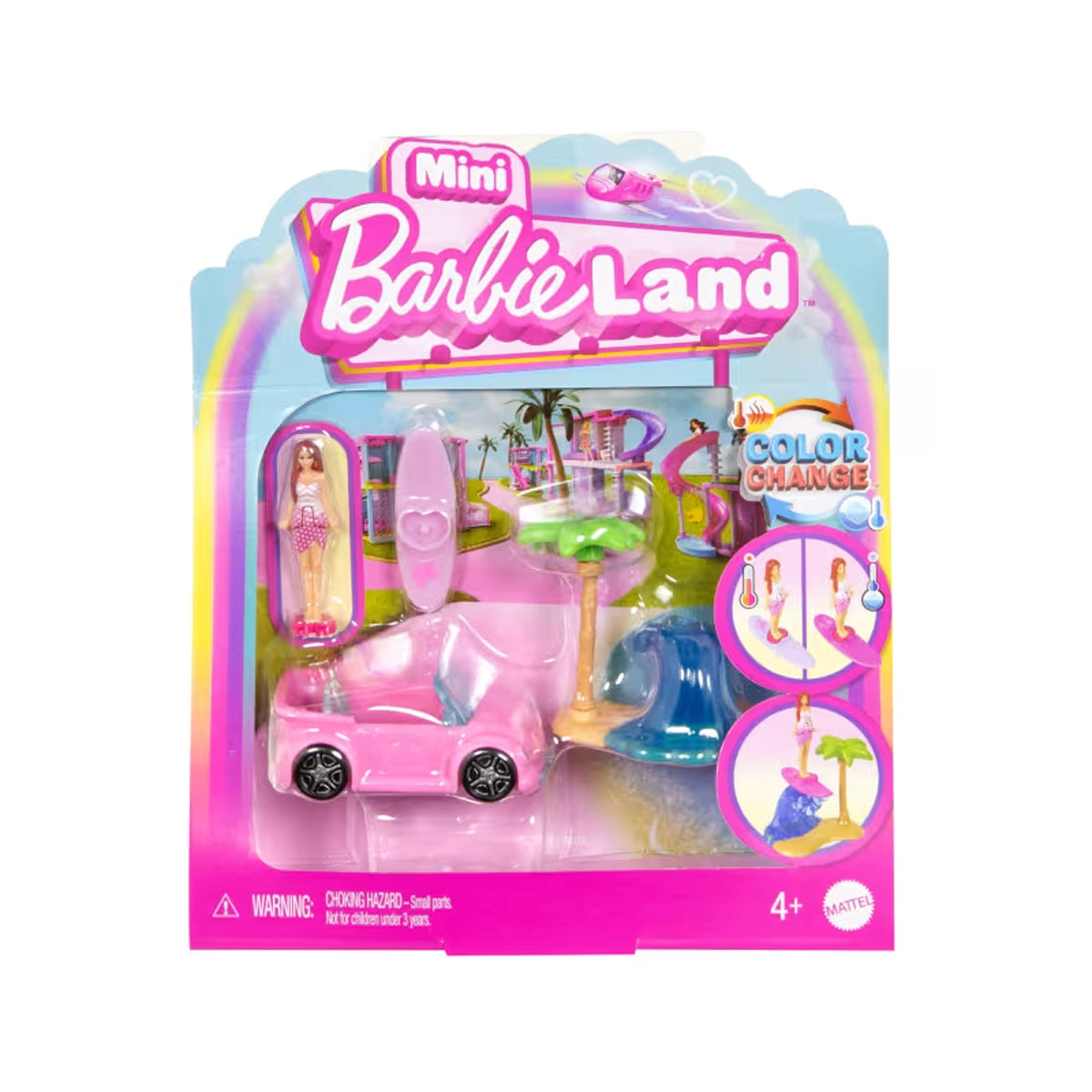Barbie Mini Barbieland Vehiculo Para Muñecas Sorpresa - Convertible Rosa
