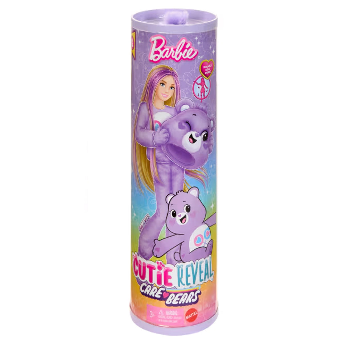 Barbie Cutie Reveal Barbie X Care Bears - Morado