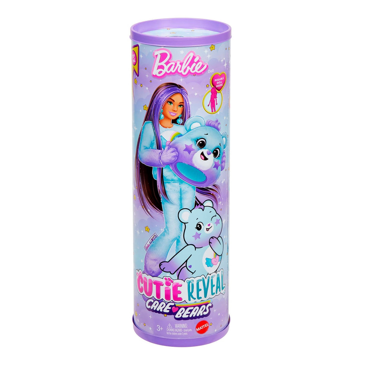 Barbie Cutie Reveal Muñeca Ositos Cariñositos Coloridos - Morado