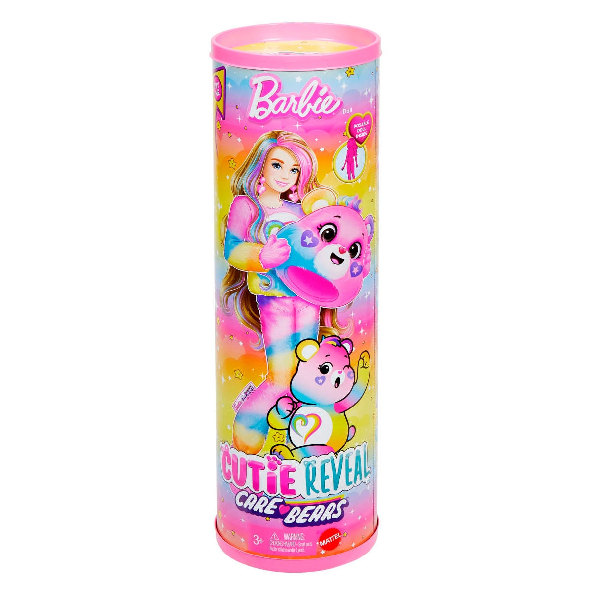 Barbie Cutie Reveal Muñeca Ositos Cariñositos Coloridos - Rosa