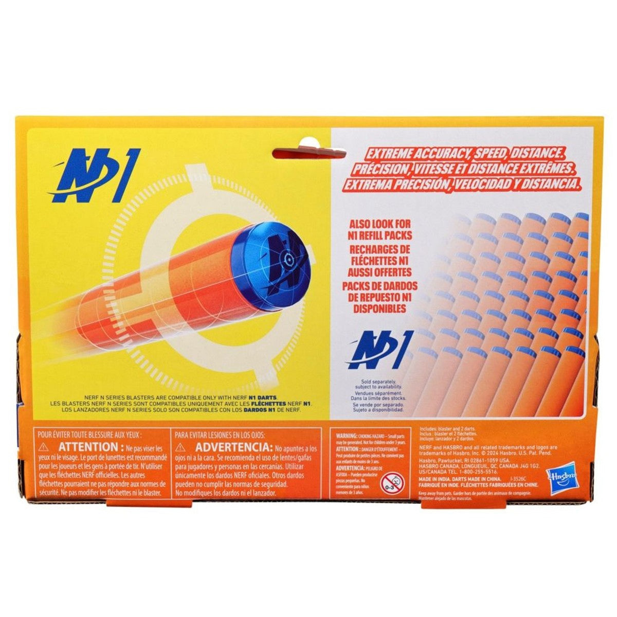 Lanzador Nerf N Series Ward 2 Dardos