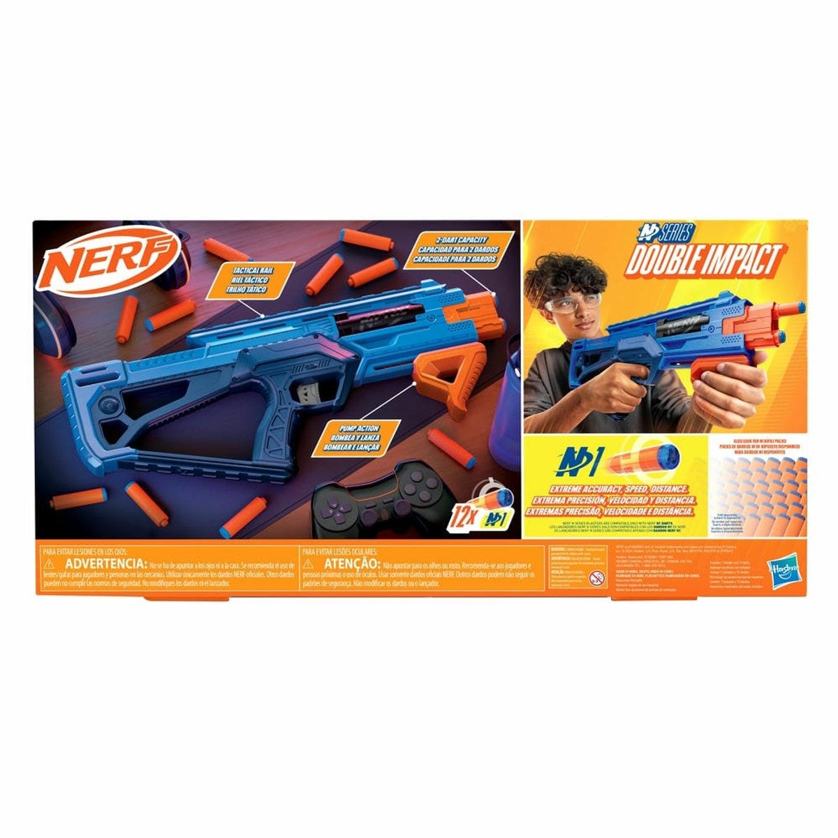 Lanzador Nerf N Series Double Impact