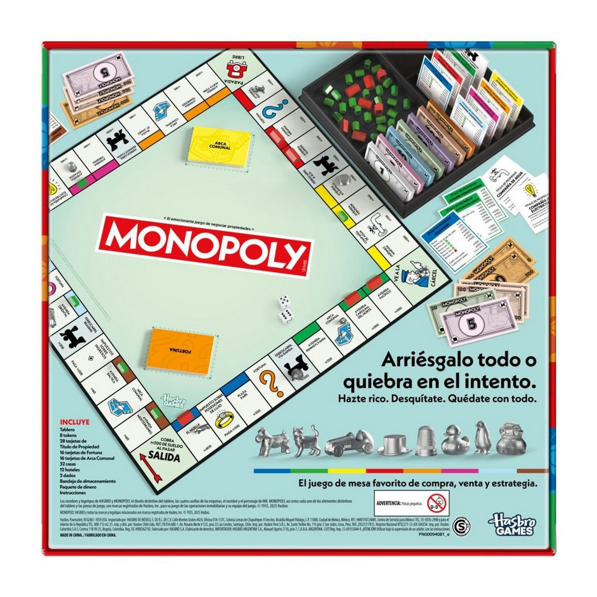 Juego De Mesa Monopoly ClÃ¡sico Hasbro