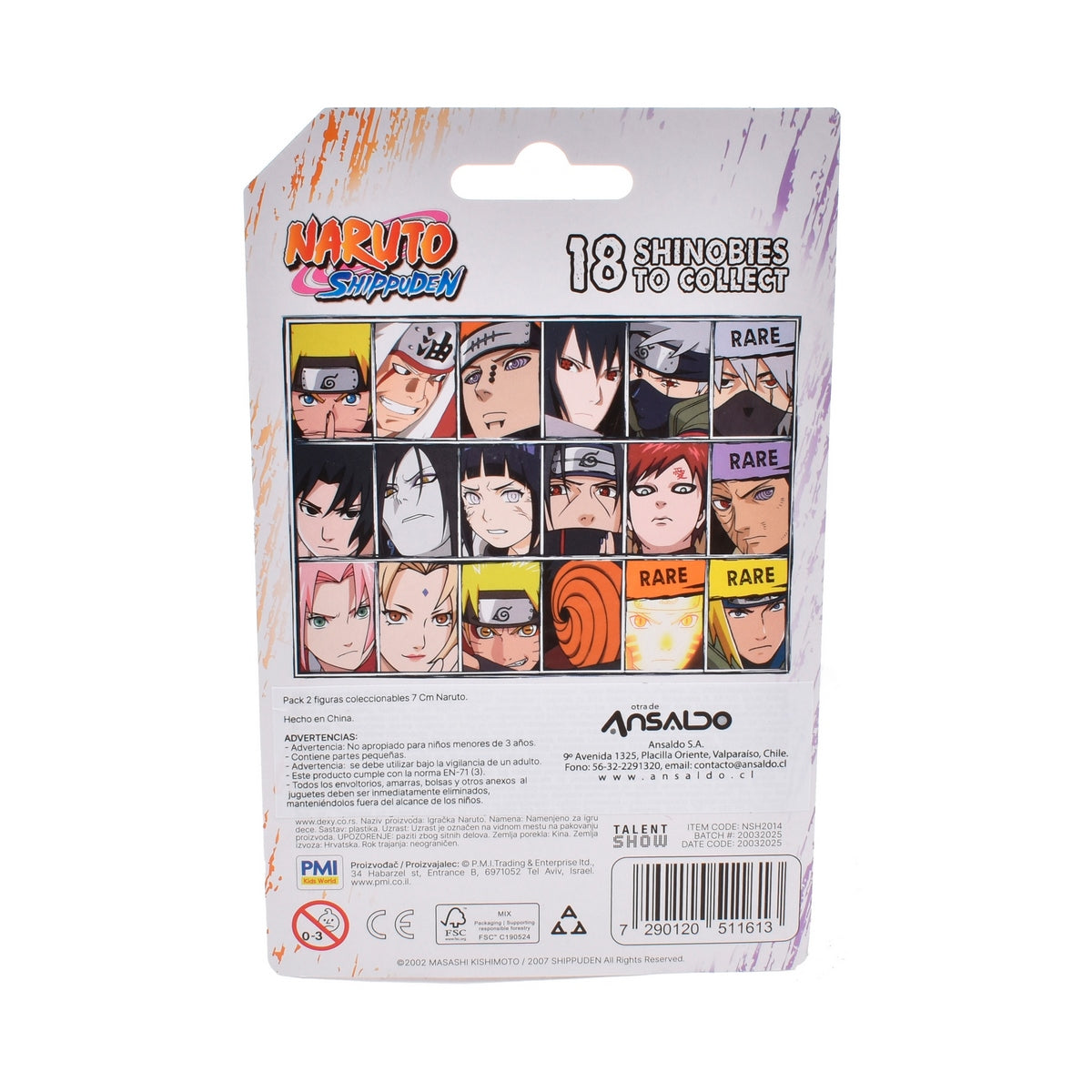 Pack 2 Figuras Coleccionables 7 Cm Naruto - Jiraiya