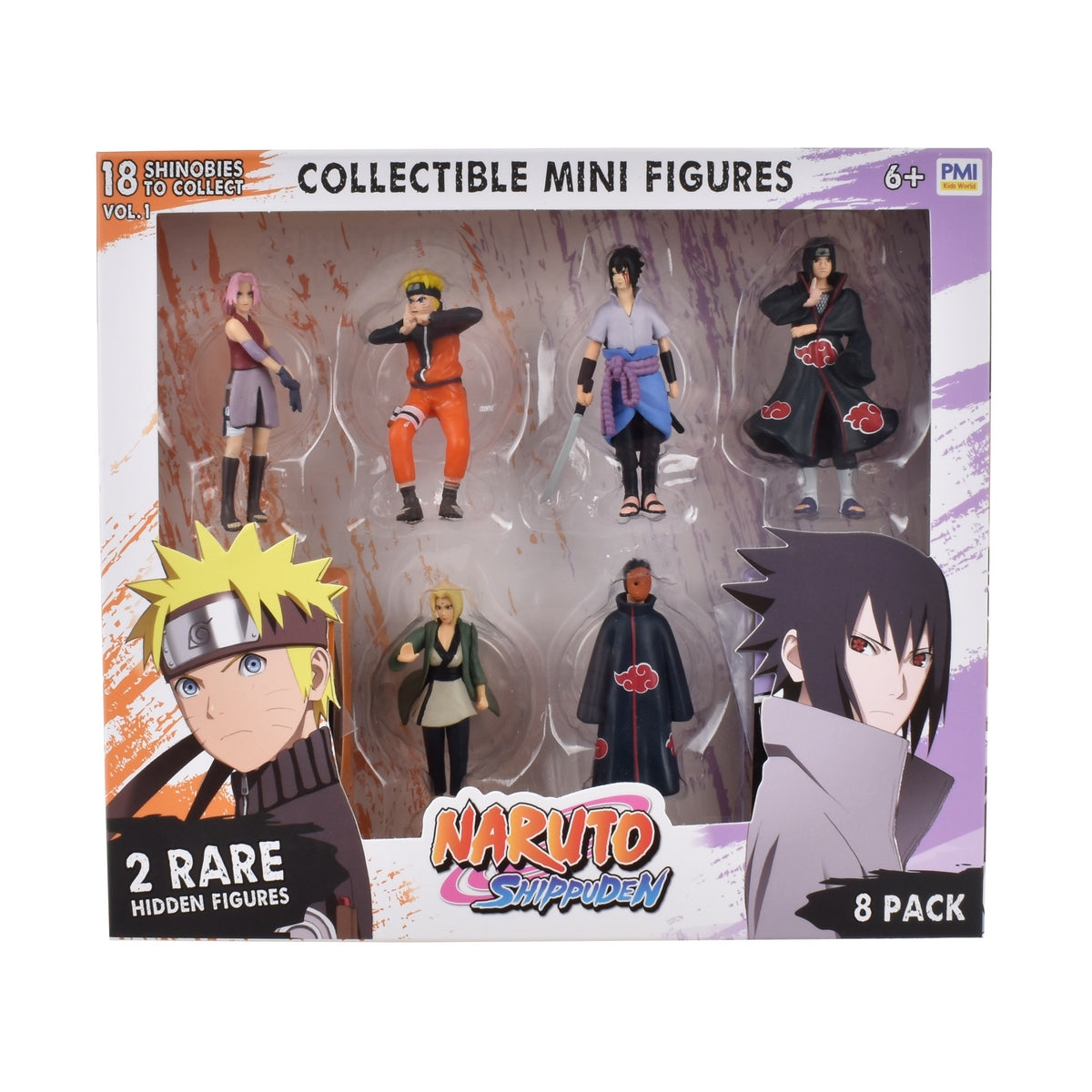 Pack 5 Figuras Coleccionables 7 Cm Naruto - Itachi