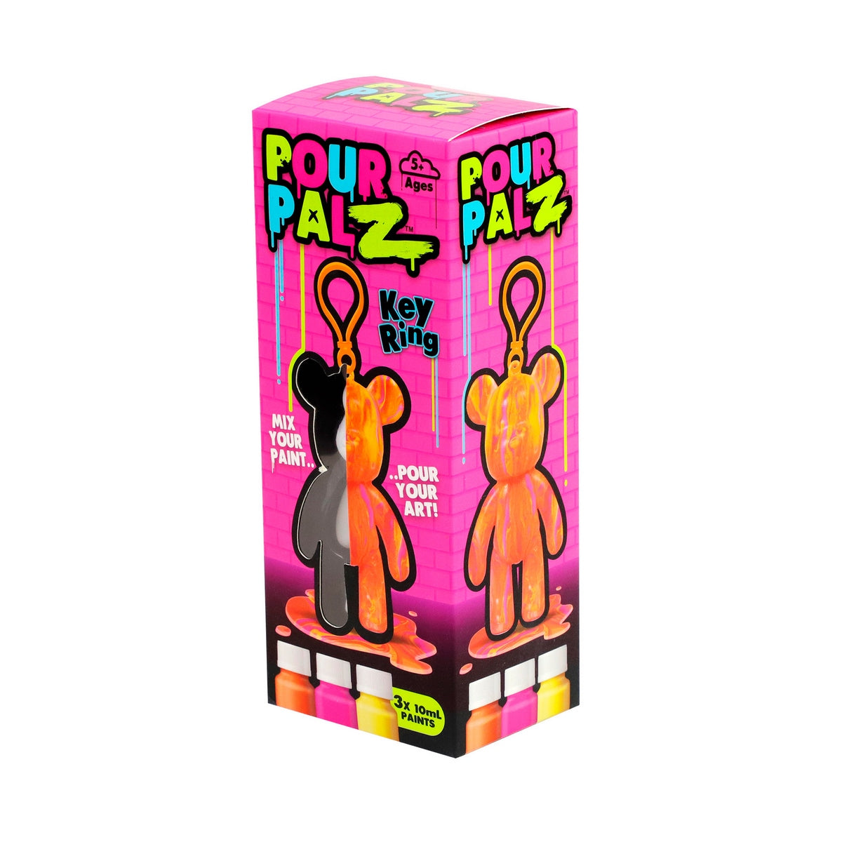 Oso Llavero Para Pintar Pour Palz - Rosado