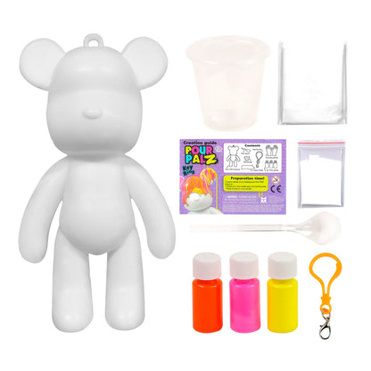 Oso Llavero Para Pintar Pour Palz - Rosado