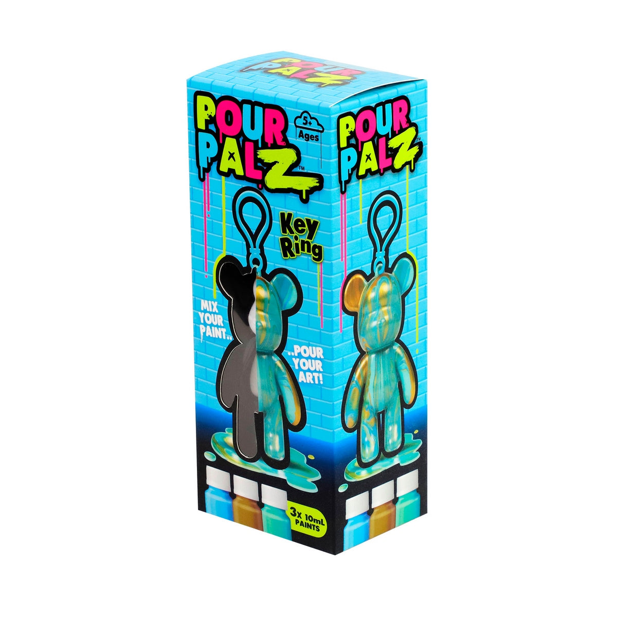 Oso Llavero Para Pintar Pour Palz - Celeste